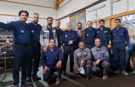 بازدید مدیرعامل محترم شرکت کاراوران صنعت خاورمیانه از تعمیرگاه کارگاه معدن سنگ آهن جلال آباد؛