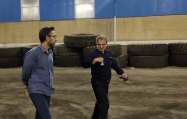 حضور شبانگاهی مدیرعامل محترم در کارگاه سیرجان؛