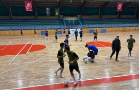 آخرین تمرینات تیم فوتسال کاراوران صنعت خاورمیانه پیش از شروع فصل جدید مسابقات لیگ دسته ۲ کشور