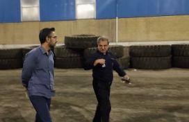 حضور شبانگاهی مدیرعامل محترم در کارگاه سیرجان؛